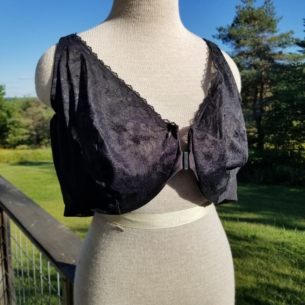 MELENECA Underwire Bra 48D Black Full Coverage No Padding Plus Size Lace NWT